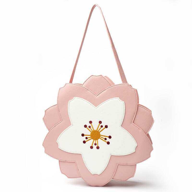 Sac bandoulière Lolita style japonais Sakura, sac à main kawaii pour femme, sac messager mignon