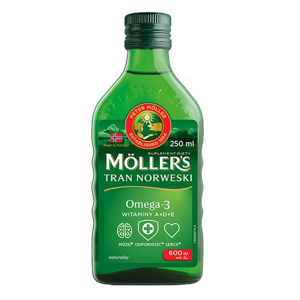 Mollers Tran Norweski naturalny, płyn, 250 ml