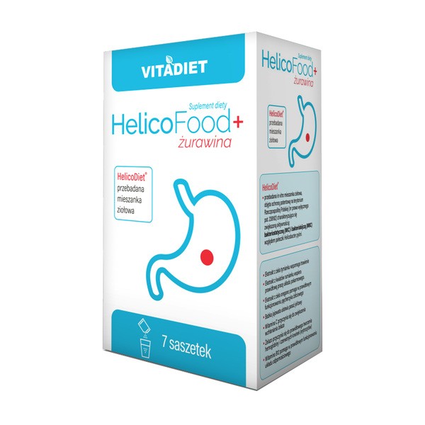 HelicoFood + żurawina, proszek, 7 saszetek