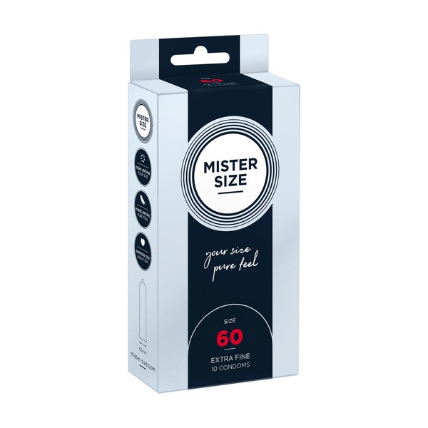 Mister Size, prezerwatywy, 60 mm, 10 szt.