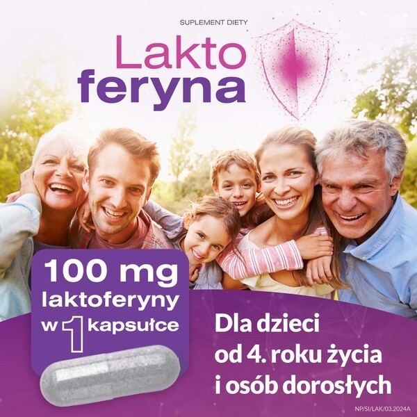 NutroPharma Laktoferyna, kapsułki, 15 szt.