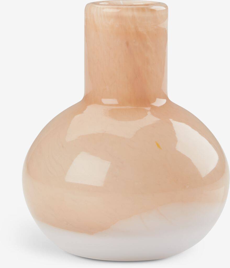 ASLE ASLE vase Ø9xH11cm orange-hvid