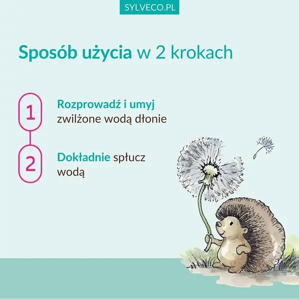 Sylveco dla dzieci 3+, borówkowa pianka do rąk, 290 ml