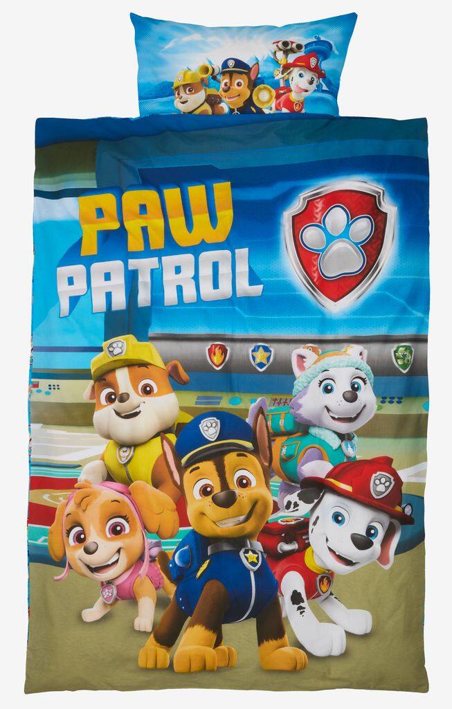 PAW PATROL sengetøjssæt 140x200 blåt