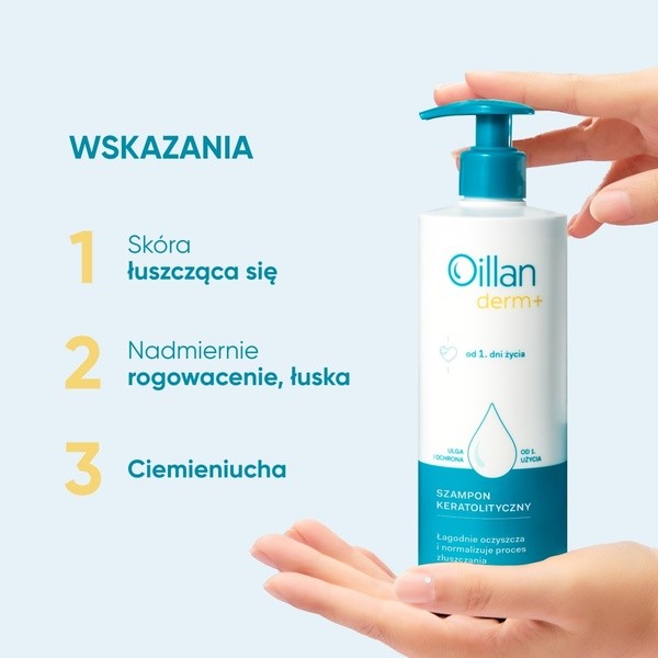 Oillan Derm+, szampon keratolityczny, 180 ml