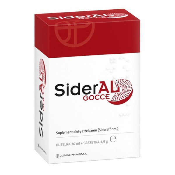 Sideral Gocce, krople, 30 ml butelka + 1,9 g saszetka