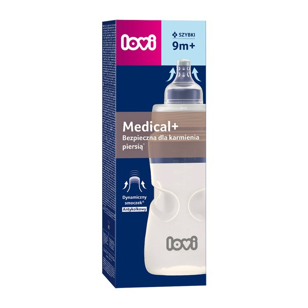 Lovi Medical+, butelka szerokootworowa, 330 ml