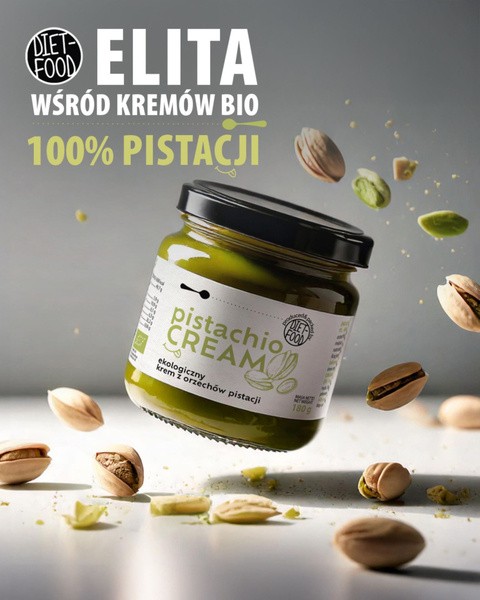 Diet-Food, Bio Krem Pistacjowy, 180 g