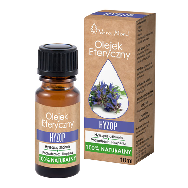Vera Nord, olejek eteryczny, hyzop, 10 ml