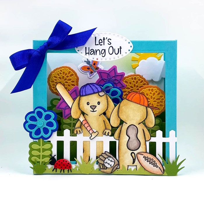 hangingoutdog2stamp Clear Stamp Set