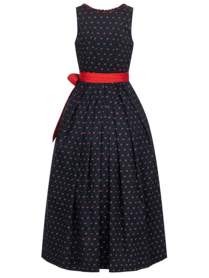 Nübler Dirndl lang Thea in Schwarz günstig kaufen