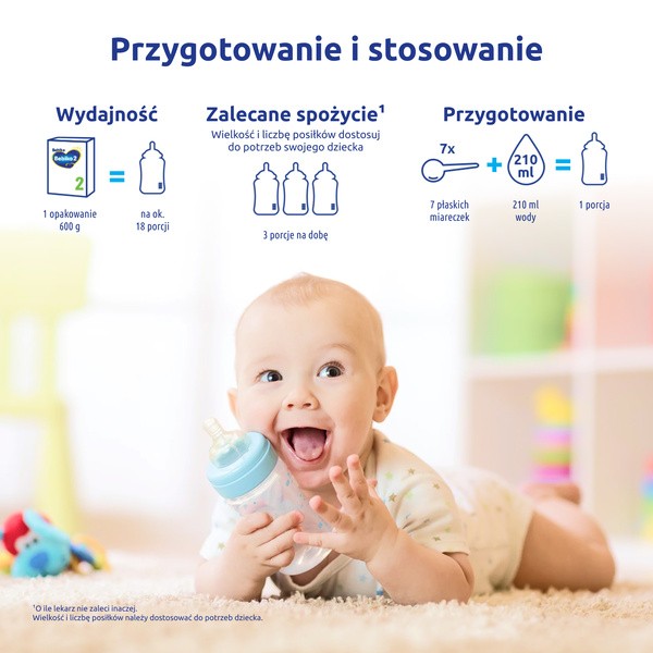 Bebiko 2 NUTRIflor Expert, mleko następne dla niemowląt, 6 m+, 600 g