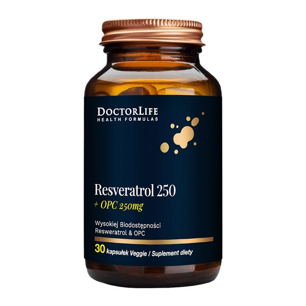 DoctorLife Resveratrol, 250 mg, kapsułki, 30 szt.