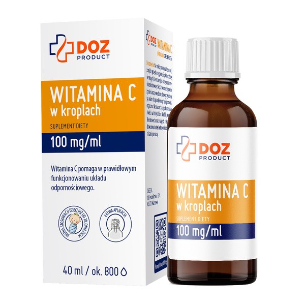 DOZ Product Witamina C w kroplach, krople, 40 ml