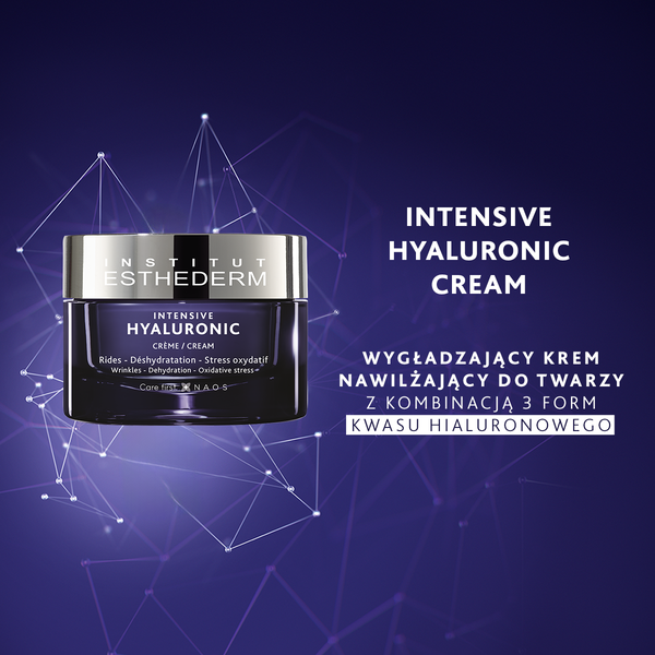 Esthederm Intensive Hyaluronic Cream, krem intensywnie nawilżający z kwasem hialuronowym, 50 ml