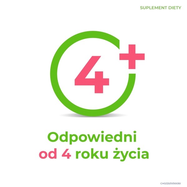 Cholinex Junior, pastylki do ssania, smak malinowy, 16 szt.