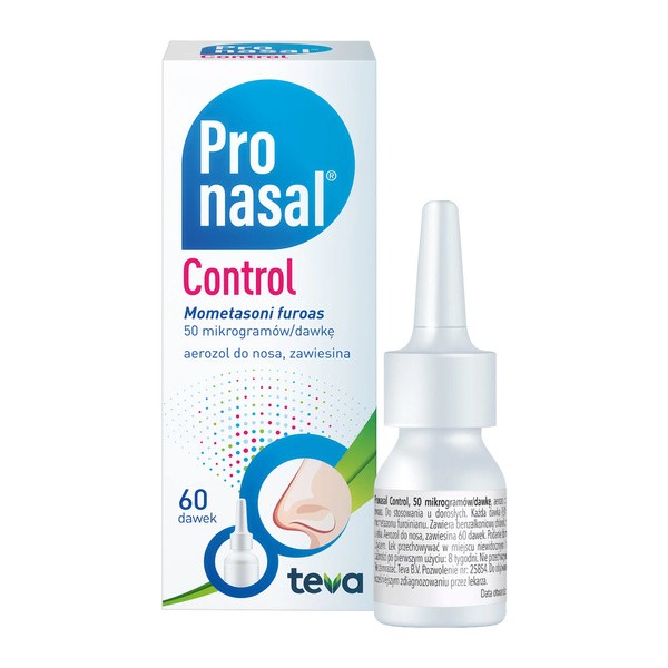 Pronasal Control, 50 mcg/dawkę, aerozol do nosa, 60 dawek