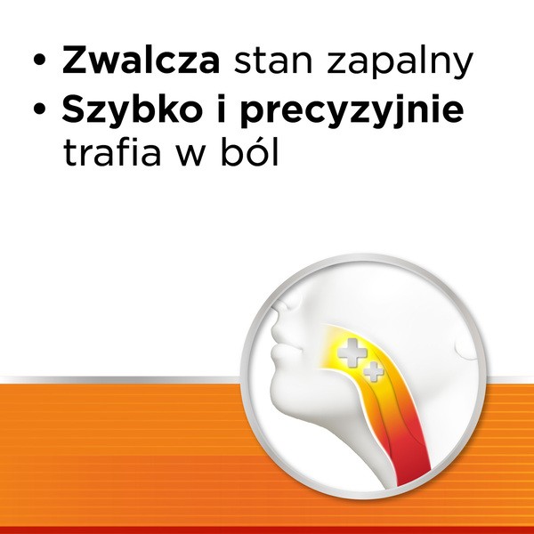 Strepsils Intensive bez cukru pomarańczowy, 8,75 mg, pastylki twarde, 24 szt.