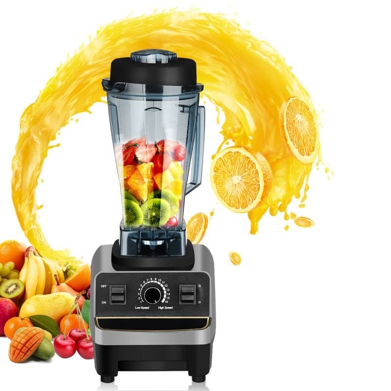 Blender ręczny o mocy 1500 W, o dużej wytrzymałości, do użytku komercyjnego, sokowirówka, robot kuchenny o dużej mocy, bar do koktajli lodowych, blender do owoców