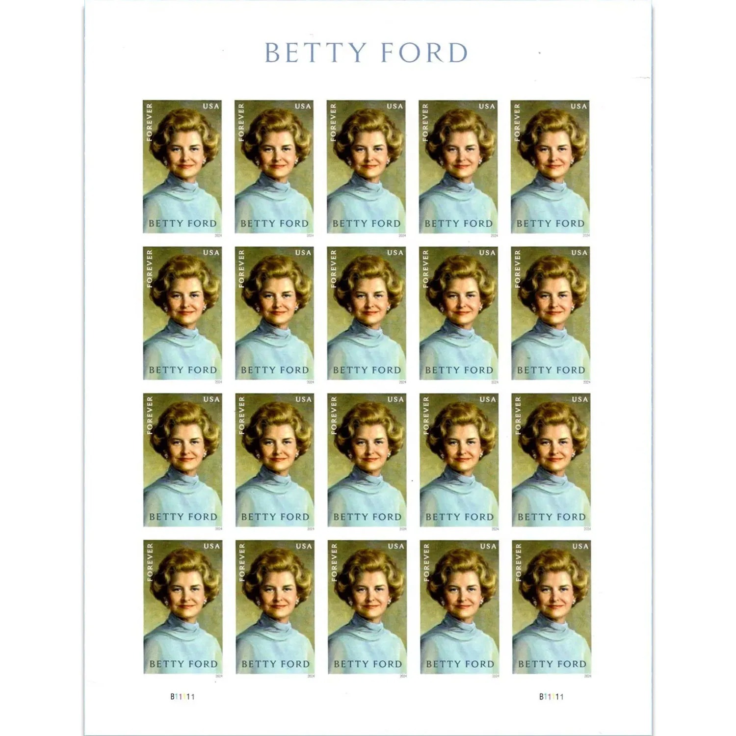 2024 U.S Forever Stamps - Betty Ford