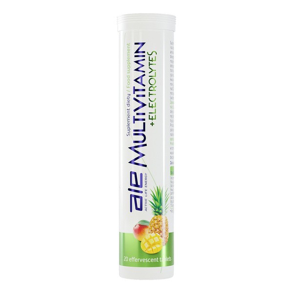 ALE Multivitamin + Electrolytes, tabletki musujące, smak ananas-mango, 20 szt.
