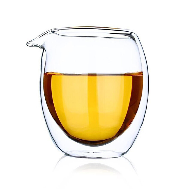 Infuseur à thé en verre transparent à double paroi résistant à la chaleur, pichet à thé Chahai, tasse à thé en verre créative, accessoires pour le service à thé Kung Fu
