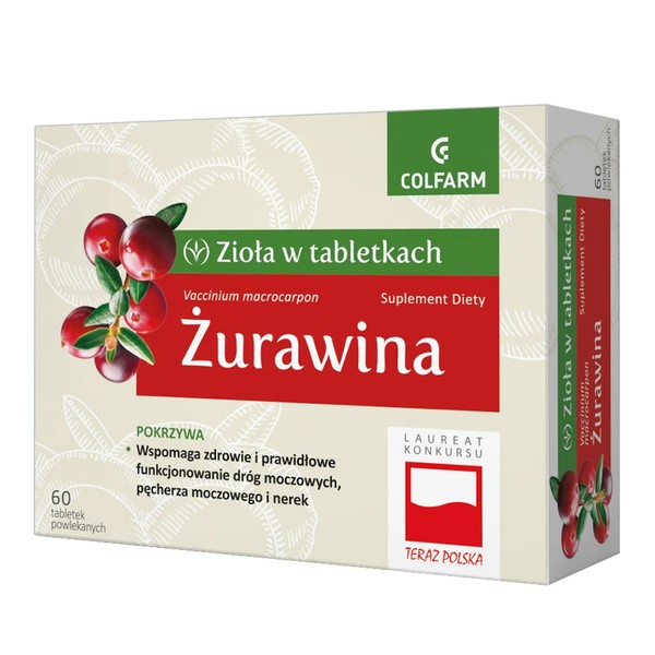 Żurawina, tabletki powlekane, 60 szt.