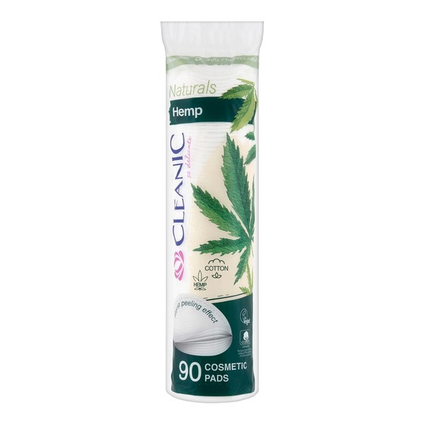 Cleanic Naturals Hemp, płatki kosmetyczne, 90 szt.