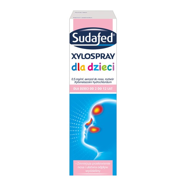 Sudafed XyloSpray dla dzieci, 0,5 mg/ml, aerozol do nosa, 10 ml