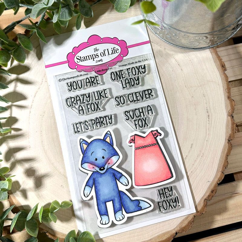 Little Peeps Fox Clear Stamp Set