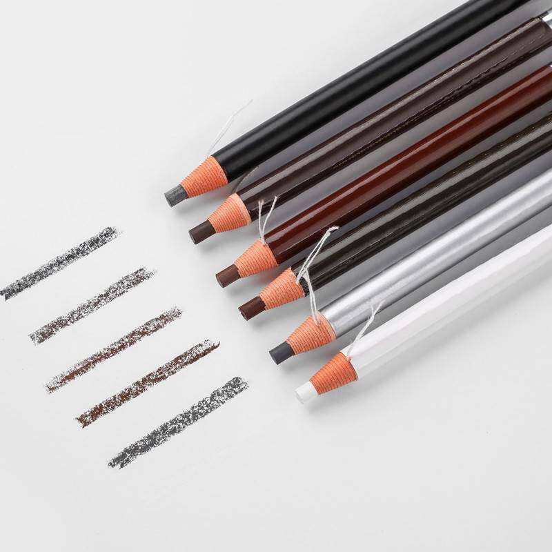 Matita per sopracciglia impermeabile, naturale, a lunga durata, effetto tatuaggio, nera, marrone, grigia, nera, bianca, per accessori trucco.