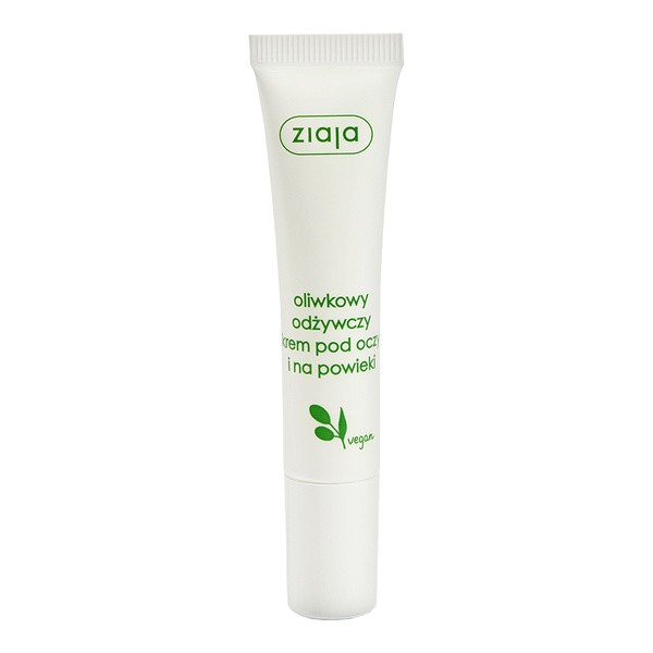 Ziaja, naturalny oliwkowy odżywczy krem pod oczy i na powieki, 15 ml