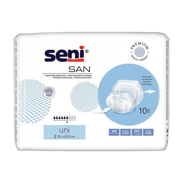 Seni San Uni, pieluchy anatomiczne, 10 szt.