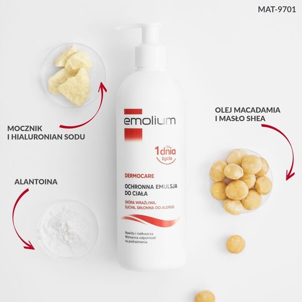 Emolium Dermocare, emulsja do ciała, 400 ml