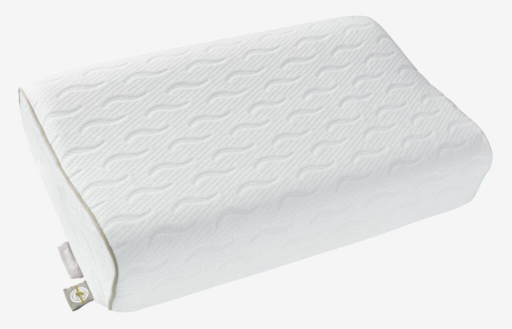 HUSNES Guld Memory Foam Contour Pude 30x50x12/9 WELLPUR HUSNES