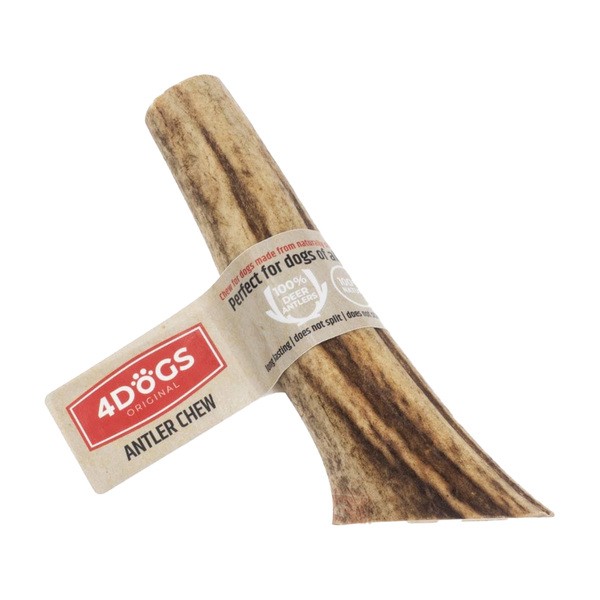 4Dogs Original, poroże jelenia dla psa gryzak, hard M, pies 8-20 kg, 1 szt.