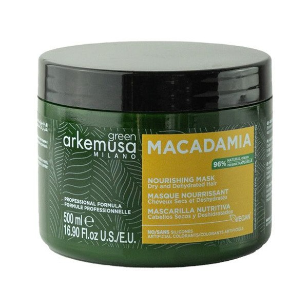 Green Arkemusa Milano Macadamia, maska do włosów suchych i odwodnionych, 500 ml