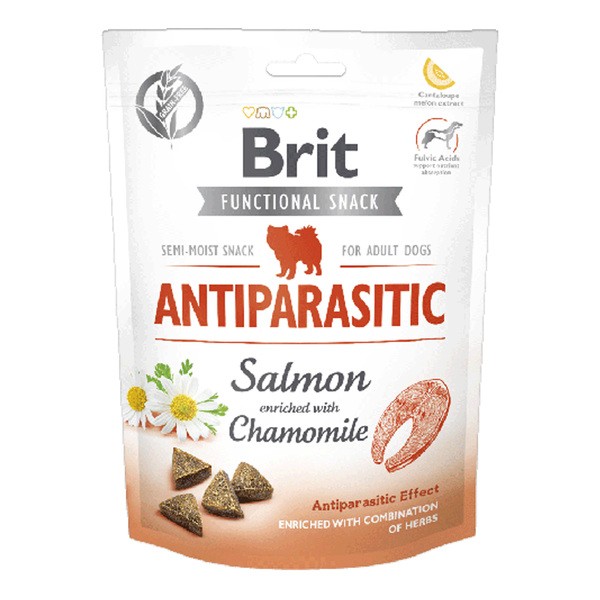 Brit Care Dog Functional Snack Antiparasitic Salmon, przysmaki dla psów, 150 g
