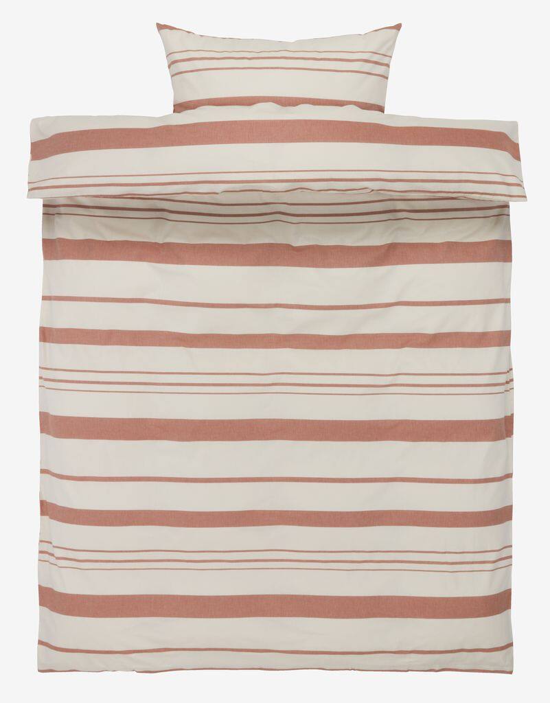 SILJE Guld SILJE sengesæt lavet af garnfarvet 140x200 rustrød