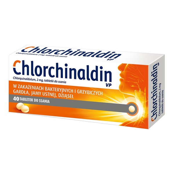 Chlorchinaldin  VP, 2 mg, tabletki do ssania, 40 szt.