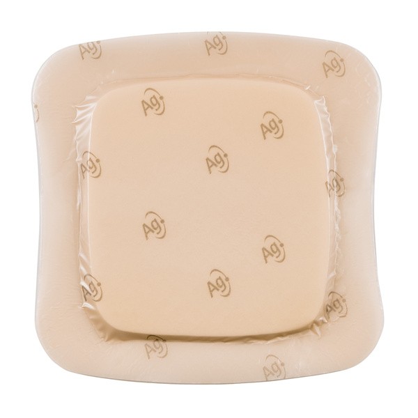 Aquacel Ag Foam, opatrunek przylepny, 21 cm x 21 cm, 1szt. (z opakowania 5 szt.)