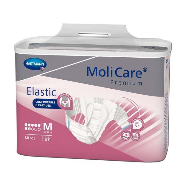 Molicare Premium Elastic 7K, pieluchomajtki, rozmiar M, 30 szt.