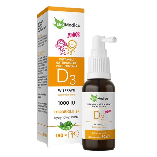 EkaMedica Witamina D3 Junior, spray, 30 ml