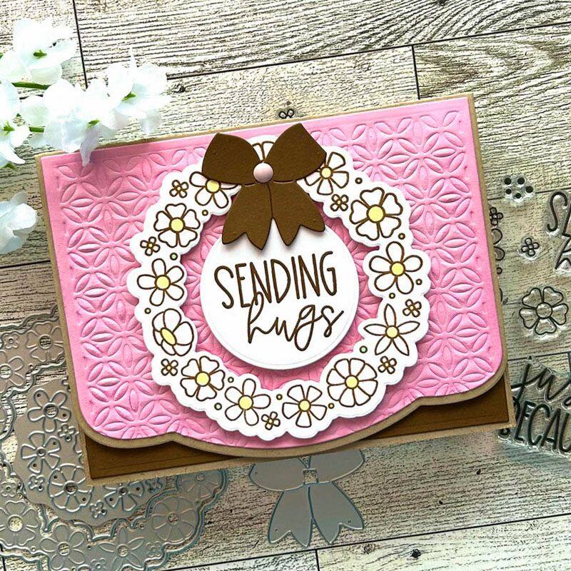 Flower Wreath Clear Stamp Set