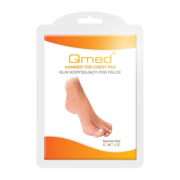Qmed, klin odciążająco-korygujący pod palce, rozmiar L, 1 para