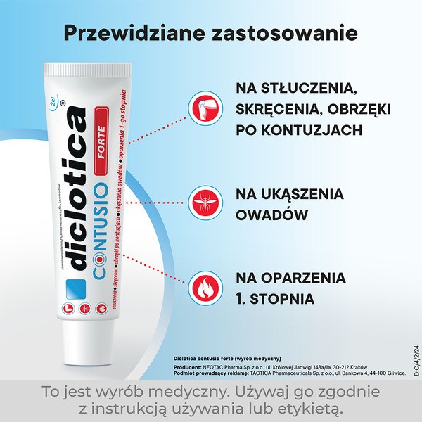 Diclotica Contusio Forte, żel, 75 g