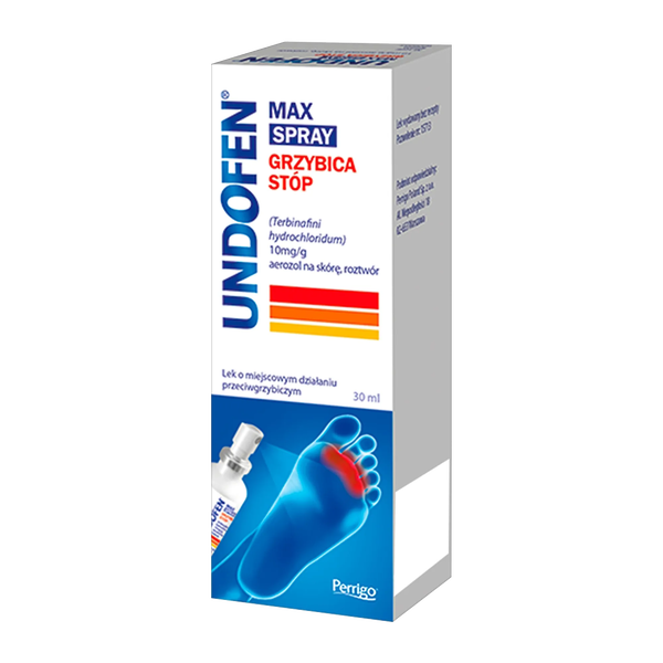 Undofen Max Spray, (10 mg/g), aerozol na skórę, 30 ml
