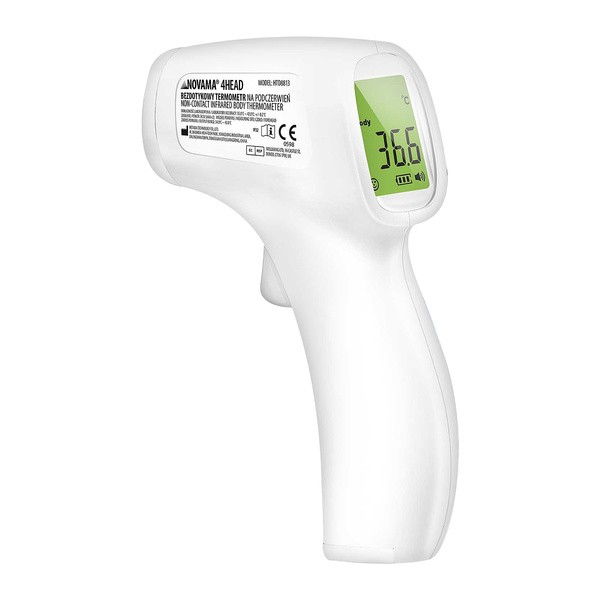 Novama 4HEAD, bezdotykowy termometr na podczerwień (model HTD8813), 1 szt.