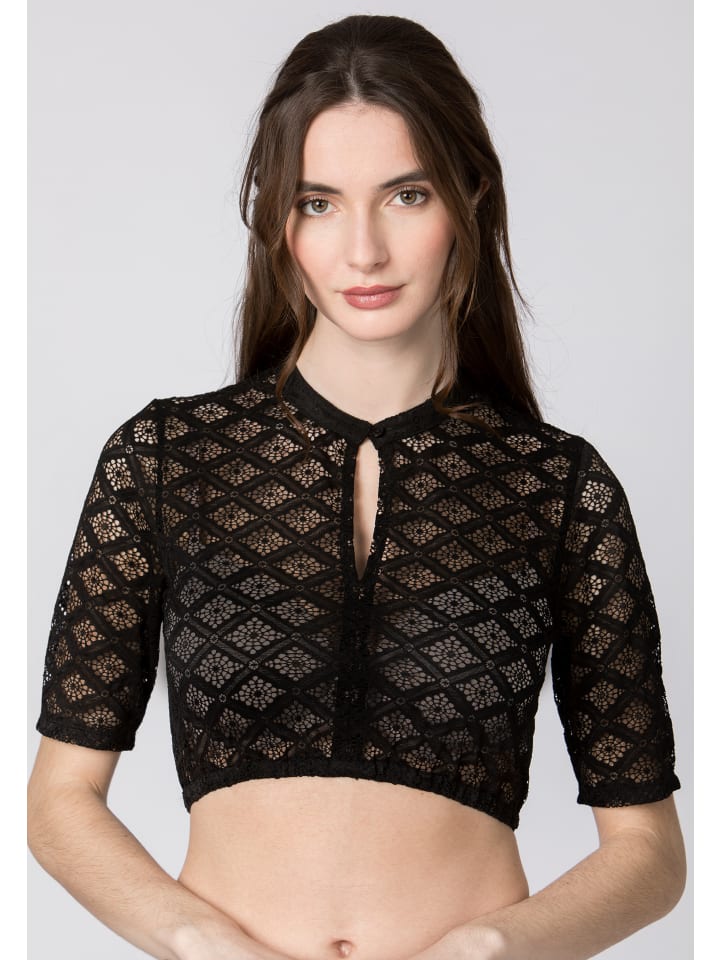 Stockerpoint Stockerpoint Dirndlbluse Laurene in schwarz günstig kaufen