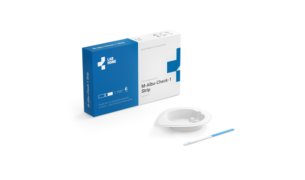 M-Albu-Check-1, test mikroalbumina w moczu (test na nerki, cukrzyca), 1 szt.